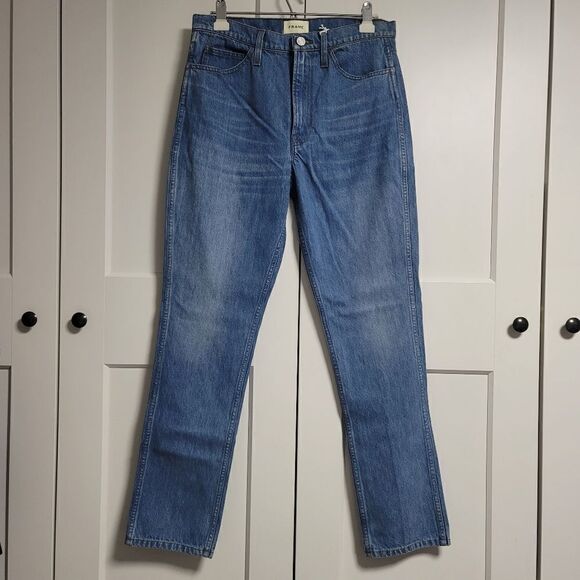 Frame true straight leg jeans in riverwalk, 29 - Picture 3 of 8